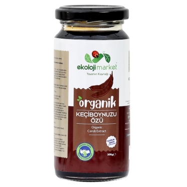 Ekoloji Market - Ekoloji Market Organik Keçiboynuzu (Harnup) Özü 300 gr. Soğuk Sıkım