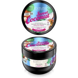 Eveline - Eveline Kuru ve Kırılgan Saçlar için Doğal Saç Kremi Tatlı Hindistancevizi 500ml